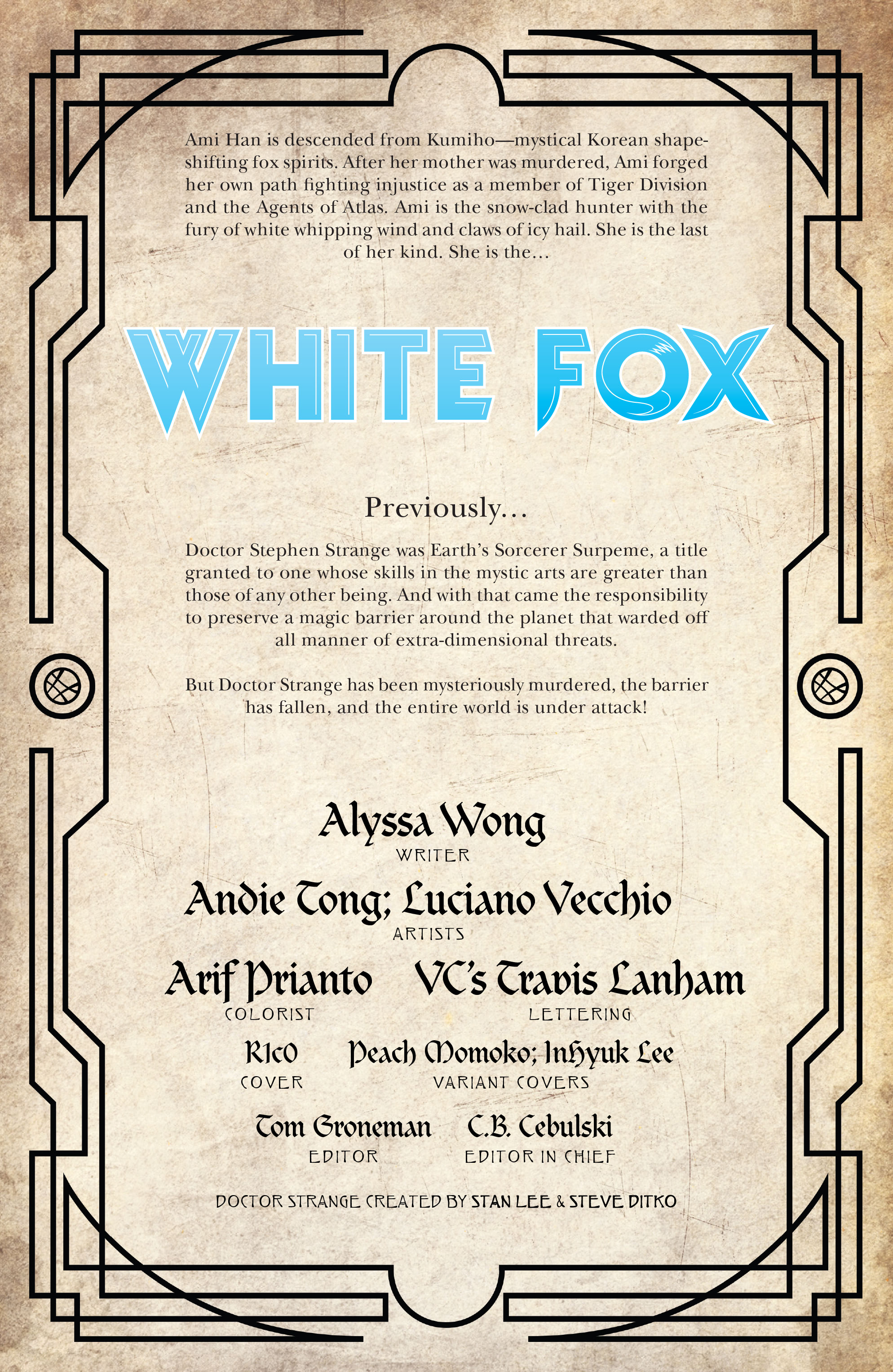 Death of Doctor Strange: White Fox Issue 001 page 4