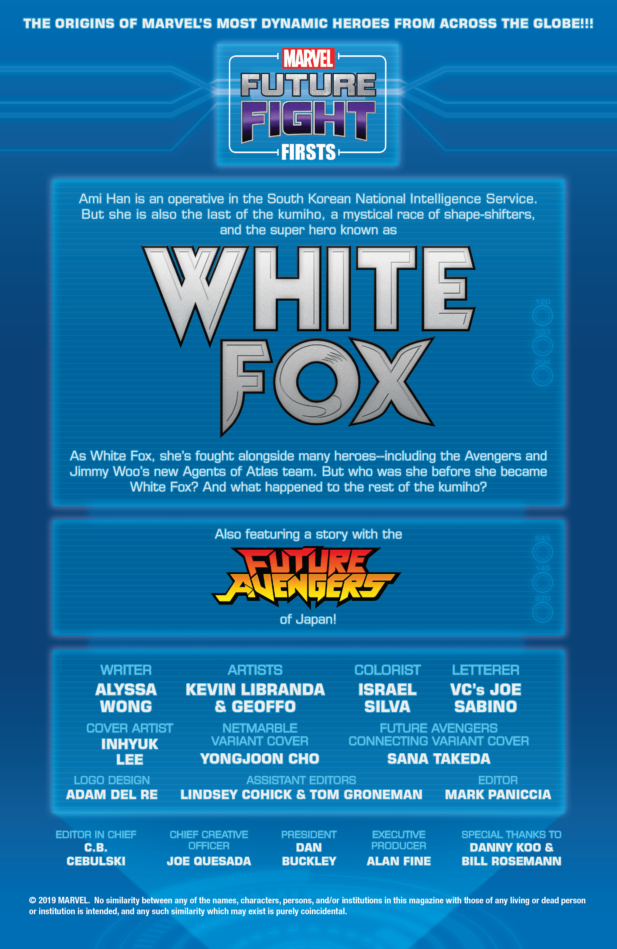 Future Fight Firsts: White Fox Issue 001 page 2